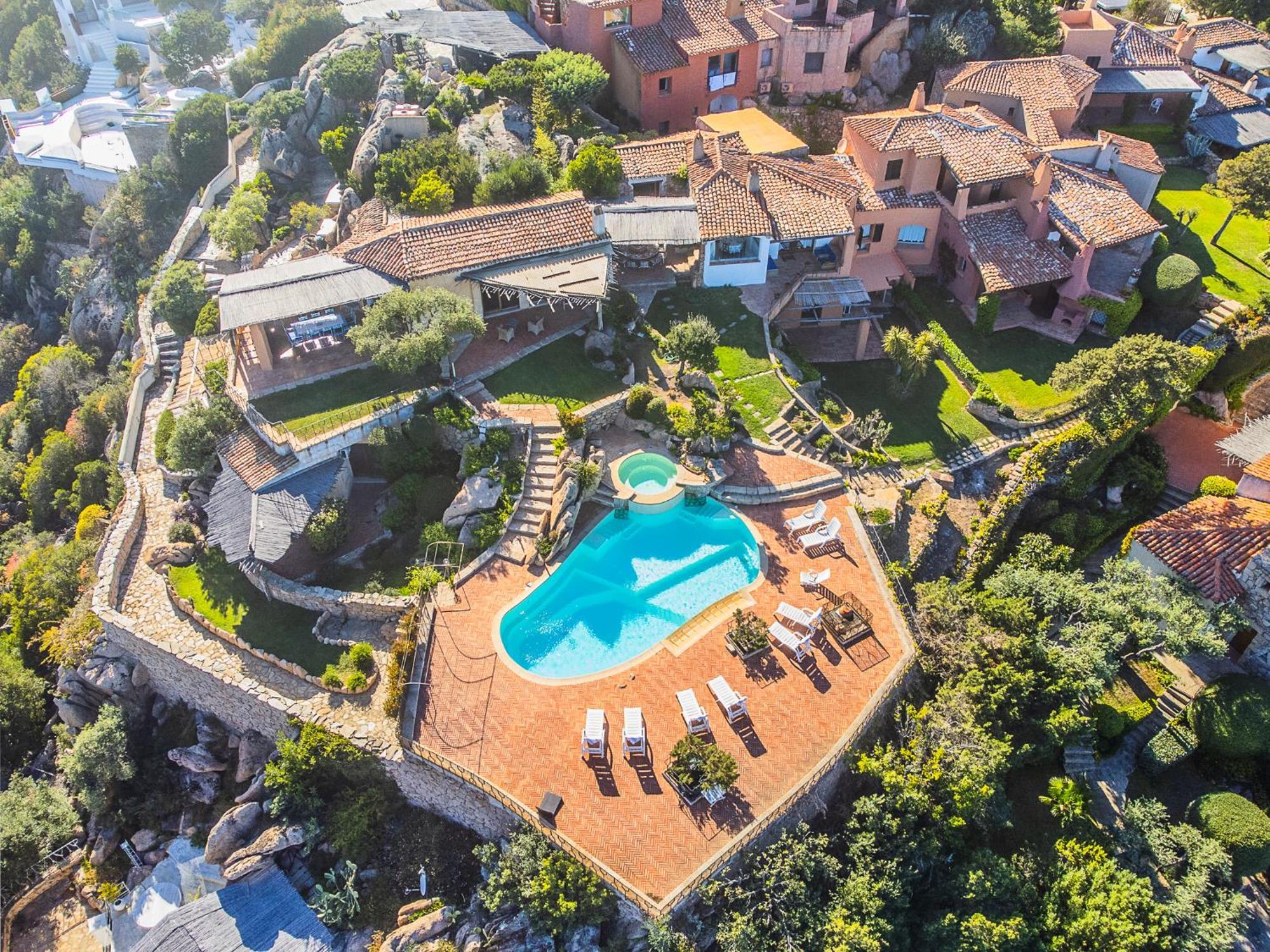 Sardinia Family Villas - Villa Carmen With Sea View And Pool Porto Cervo Extérieur photo