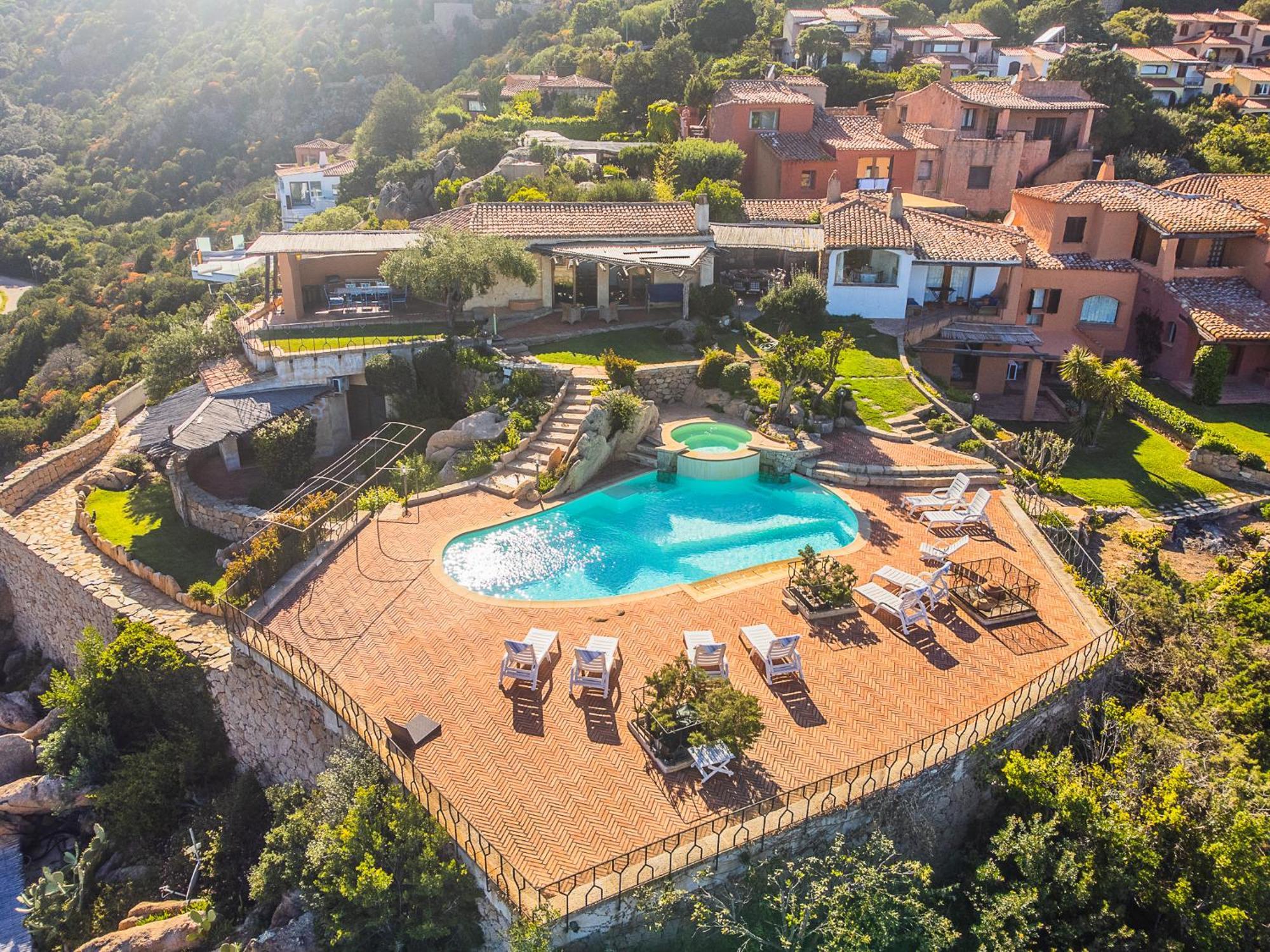 Sardinia Family Villas - Villa Carmen With Sea View And Pool Porto Cervo Extérieur photo